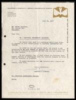 [Letters] : [Dangor&Company to Moshe Wilensky ].