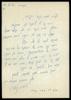 Correspondence: Varda Nishry - Erna Sachs (manuscript). 10.11.1980.