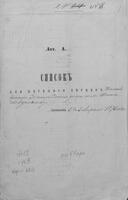 Книга переписи евреев м. Шпола в 1875 г. (часть 1-ая из 7-ми).