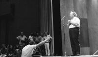 ירושלים: קונצרט של הכנרים אייזיק שטרן ופנחס צוקרמן בתיאטרון ירושלים.