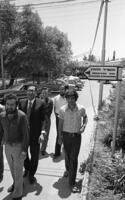אנשי משרד החוץ: מתי גולן, יצחק לאור, משה יגר, גד כהן, גבי לוי, יואב בירן ודני גזית.
