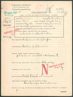 Applicant: Landmann, Abraham Chaim; born 30.9.1891 in Dorohoi (Romania); married.