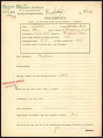 Applicant: Tiscshler, Abraham Uszer; born 23.7.1889 in Buczacz (Poland); married.