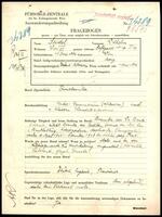 Applicant: Seidel, Wilhelm; born 11.6.1896 in Vienna (Austria); single.
