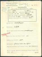 Applicant: Rubin, Moses; born 5.1.1884 in Gliniany; married.