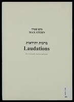 Laudations : for violoncello, bassoon and piano.