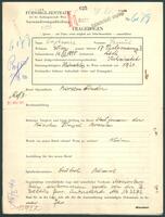 Applicant: Lajbowicz, Szmul/Schmuel; born 14.12.1895 in Łódź (Poland); married.