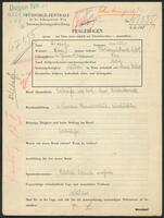 Applicant: Hirsch, Karl; born 19.9.1914 in Vienna (Austria); single.