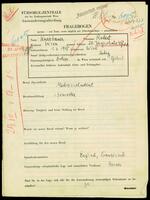 Applicant: Rates, Lise; born 25.3.1918 in Vienna (Austria); single.