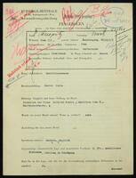 Applicant: Grun, Friederike; born 17.1.1872 in Dolní Bojanovice (Czech Republic); married.