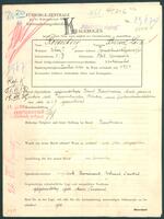 Applicant: Rosenberg, Baruch Leib; born 3.9. in Sloboda-Komarivt︠s︡i (Ukraine); married.