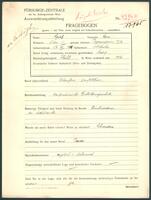 Applicant: Spatz, Sara; born 27.12.1914 in Sokolowka (Poland); single.