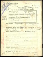 Applicant: Sommer, David; born 3.11.1898 in Storozynetz (Ukraine); married.