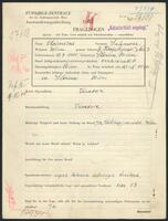 Applicant: Olkenicki, Salomon; born 10.9.1900 in Slonim (Belarus); married.