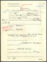 Applicant: Müller, Hans; born 21.8.1876 in Přerov (Czech Republic); married.