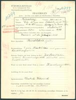 Applicant: Nürnberg, Salomon; born 16.5.1892 in Barysz; married.