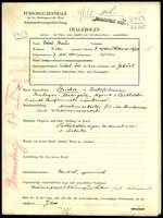 Applicant: Kraus, Valerie; born 8.8.1905 in Pohořelice (Jihomoravsky kraj, Czech Republic); single.