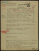 Applicant: Hirsch, Walter; born 24.9.1918 in Vienna (Austria); single.