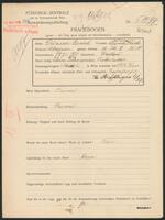 Applicant: Ruche, Irma; born 7.7.1871 in Krakow (Poland); married.