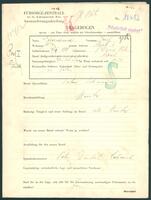 Applicant: Goldschmied, Josef; born 13.11.1888 in Dynów (Poland); married.