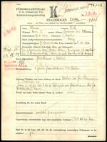 Applicant: Steiner, Fritz; born 17.2.1919 in Berlin (Germany); single.