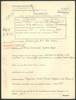 Applicant: Zahler, Andreas; born 20.8.1900 in Presov (Slovakia); married.