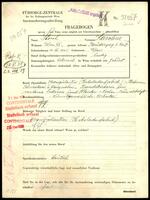 Applicant: Stozchleiser, Wolf; born 31.8.1885 in Luka; married.