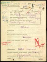 Applicant: Sternfeld, Leopold; born 15.9.1892 in Dunajská Streda (Slovakia); divorced.