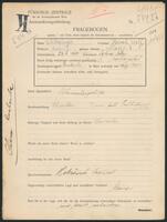 Applicant: Schlesinger, Hersch Wolf; born 23.9.1907 in Dębica (Poland); married.