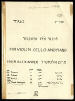 Trio for violin, cello and piano.