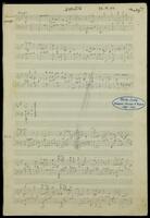 Sonate (manuscript).
