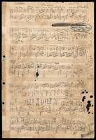 Sonate (manuscript).