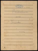 Präludium und Toccata (manuscript).