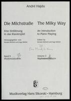 Die Milchstrasse : Eine Einführung in das Klavierspiel. Andre Hajdu ; herausgegeben von Renate Helmich und Ingo Weber. .[Von der Monodie zur Harmonie]