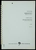 Divertimento : for string orchestra (1988) / André Hajdu.