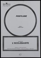 L'Ecclesiaste : postlude / musique, André Hajdu.