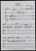 Sketches (Rishumim) : Five Pieces for Flute, Viola & Harp / Joseph Dorfman.