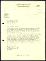 Correspondence: Columbia University - Joseph Dorfmann. 04.12.1990