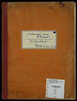 „Mechanical sense of humour" (photocopy of manuscript) : a music drama.