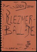 Klezmer-Ballade (photocopy of manuscript) : 1st Version .
