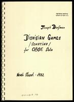Dionisian games : Sonatina for Oboe Solo / Joseph Dorfman.