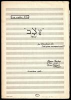 "Nerve" (manuscript) : for trombone solo & piano accomp / Aaron Charloff (Harlap).