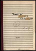 "Capriccio" (manuscript) : for piano and orchestra / Aharon Harlap (Aaron Charloff).