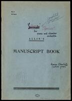 "Capriccio" (manuscript) : for piano solo and chamber orchestra / Aaron Charloff.