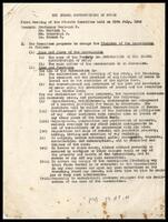 First meeting of the statute committee held on 29th July 1949 .[archival material].