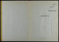 Spectres (manuscript) / Dorfman Joseph.