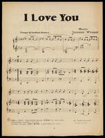 I love you / Music: Johnny Wynert.