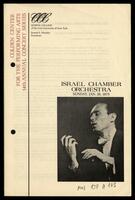 Queens College of the City University of New York, Israeli Chamber Orchestra .[archival material].