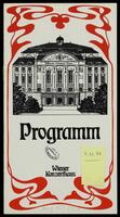 Wiener Konzerthaus, Programm .[archival material].