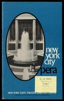 New York City Opera, New York State Theater, Lincoln Center, "Ashmedai" .[archival material].
